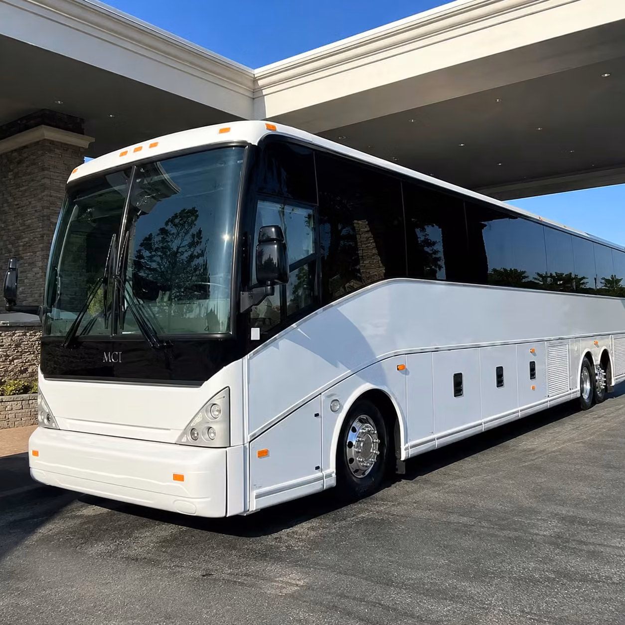 chino hills charter bus rental exterior