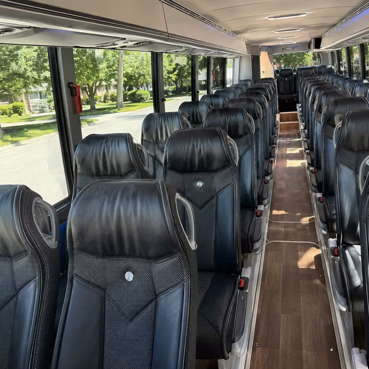 chino hills charter bus rental inside