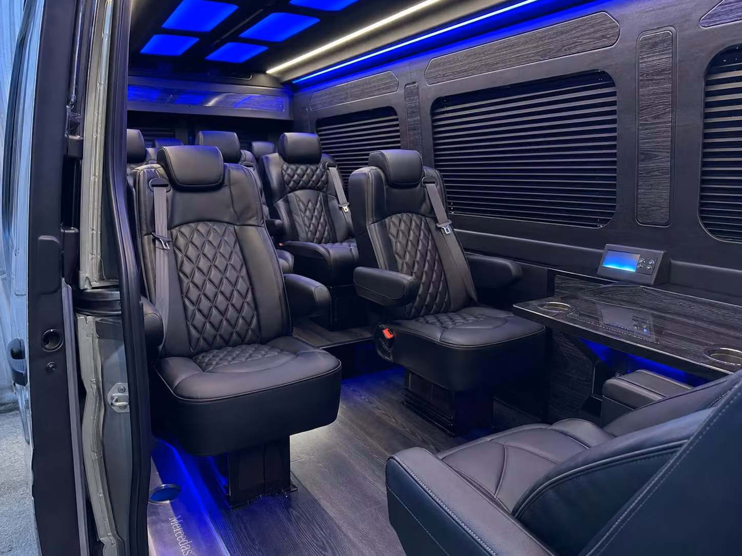 sprinter van with driver inside