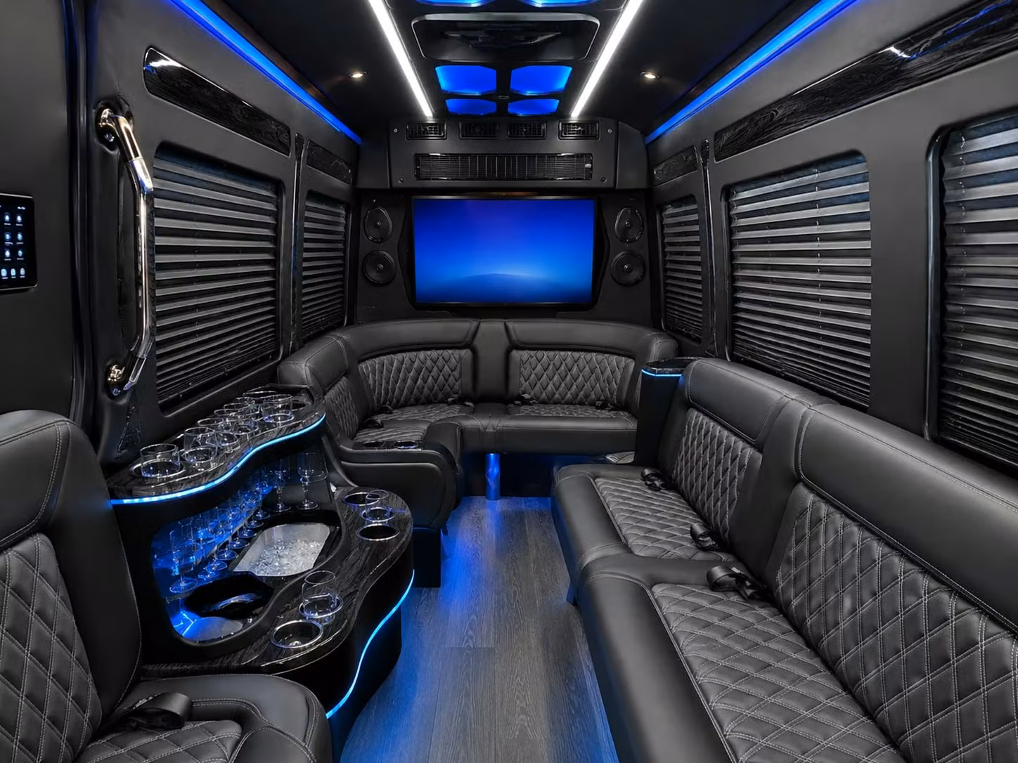 sprinter vans for executive style prom transportation in chino hills
